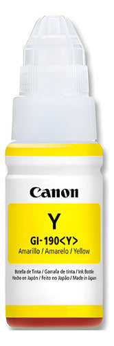 Botella De Tinta Amarilla Canon Gi-190y Modelo 0670c001ab