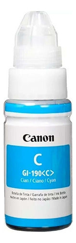Botella Tinta Gi-190 C Para Pixma G1100 G2100 G3100 /v 70ml