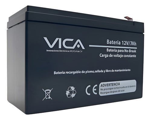 Vica Batería De Reemplazo Para No Break Vica 12v-7ah 12v 7ah
