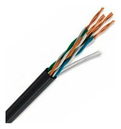 Condumex Bobina De Cable Cat6 Utp, 305 Metros, Negro