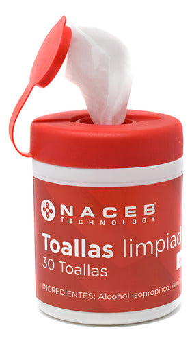 Toallas Limpiadoras Humedas Naceb Na-0801 30 Piezas
