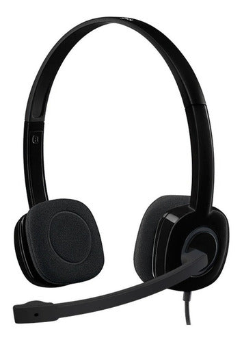 Logitech Audífonos Con Micrófono H151 Alámbrico 3.5mm Negro