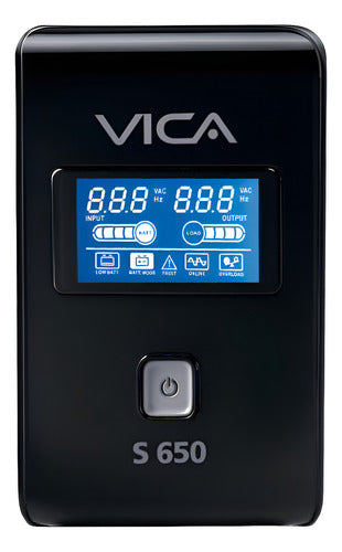 No Break Vica Con Regulador S650, 360w 650va Salida 108-132v