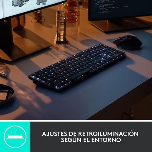 Teclado Logitech Mx Mechanical Inalámbrico Bluetooth Grafito Español
