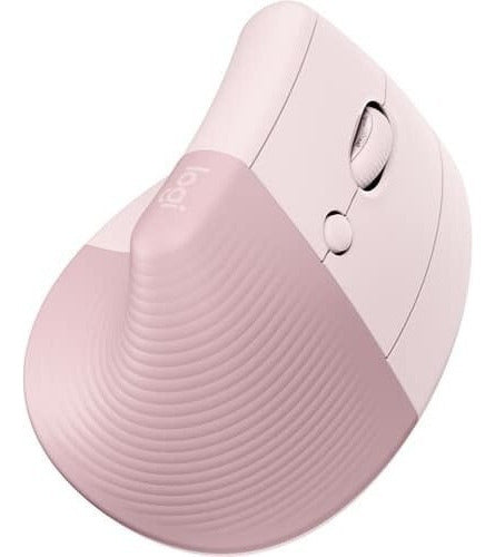 Mouse Vertical Ergonómico Logitech Óptico Usb-a 1000dpi Rosa