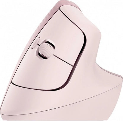 Mouse Vertical Ergonómico Logitech Óptico Usb-a 1000dpi Rosa