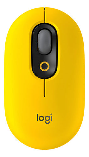 Mouse Logitech Óptico Pop Bluetooth 4000dpi Amarillo