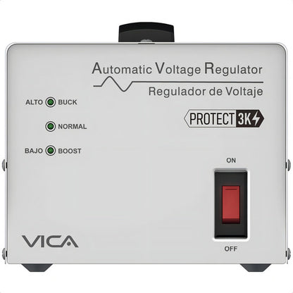 Regulador Vica Protect 3k, 1800w, 3000va 4 Contactos E 120v