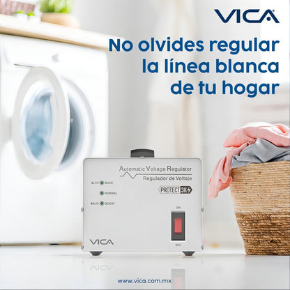 Regulador Vica Protect 3k, 1800w, 3000va 4 Contactos E 120v
