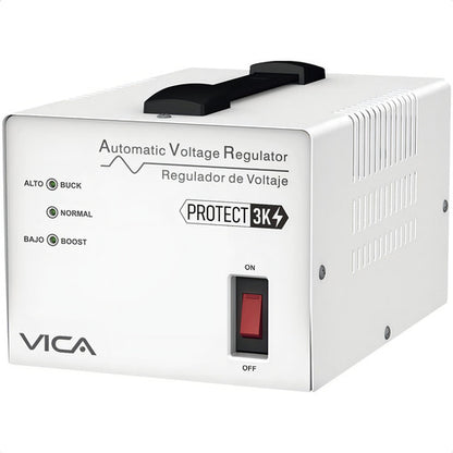 Regulador Vica Protect 3k, 1800w, 3000va 4 Contactos E 120v