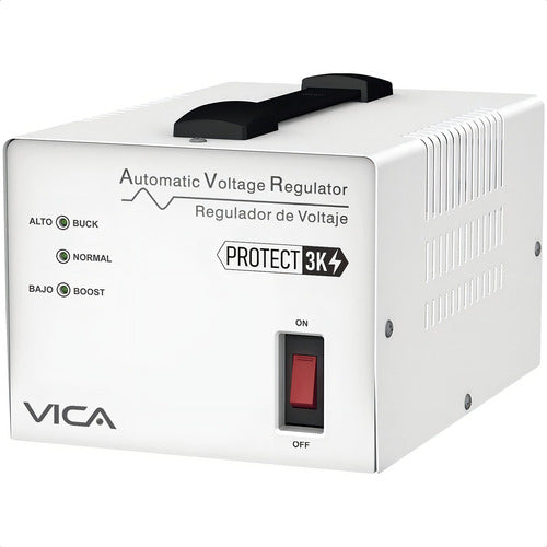 Regulador Vica Protect 3k, 1800w, 3000va 4 Contactos E 120v