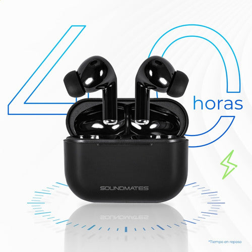 Audífonos Soundmates Bluetooth Contra Salpicadura 5hr De Uso