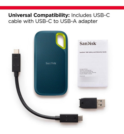 Ssd Externo Sandisk Extreme Portable G25m, 1tb Usb 3.1 Verde