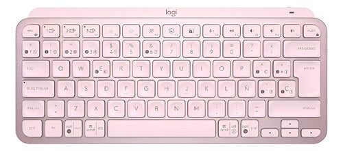 Teclado Logitech Mx Keys Mini Bluetooth Rosa Español Rf Wire