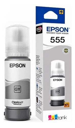 Tanque De Tinta Epson T555 Gris, 70ml T555520-al Original