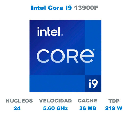 Procesador Intel Core I9-13900f, S-1700, 2ghz, 24-core, 36mb