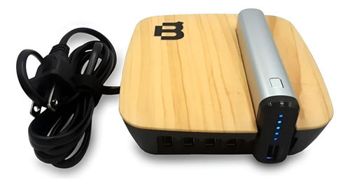 Blackpcs Base De Carga + Power Bank Epbs6-4000/5v 4x Usb 2.0