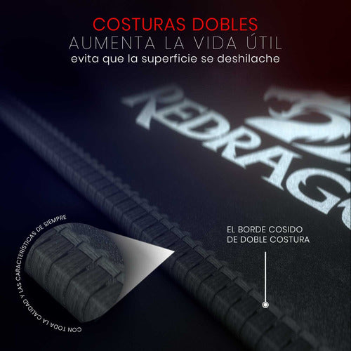 Mousepad Gamer Redragon Flick L P031, 40 X 45cm,grosor 4mm