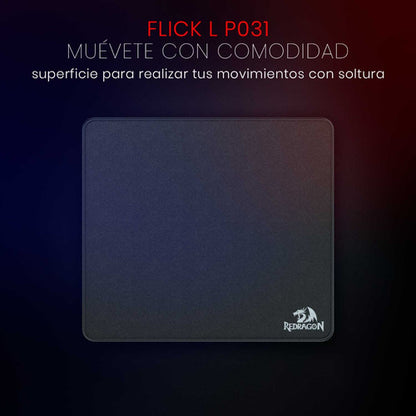 Mousepad Gamer Redragon Flick L P031, 40 X 45cm,grosor 4mm