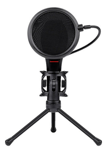 Redragon Micrófono Gamer Quasar Gm200, Alámbrico, Usb, Negro