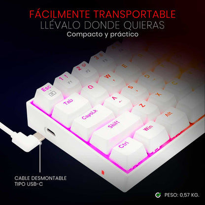 Teclado Mécanico 60% Redragon Dragonborn K630rgb Red Switch