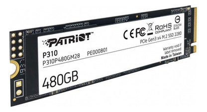 Ssd Patriot P310 Nvme, 480gb, Pci E 3.0, M.2 P310p480gm28