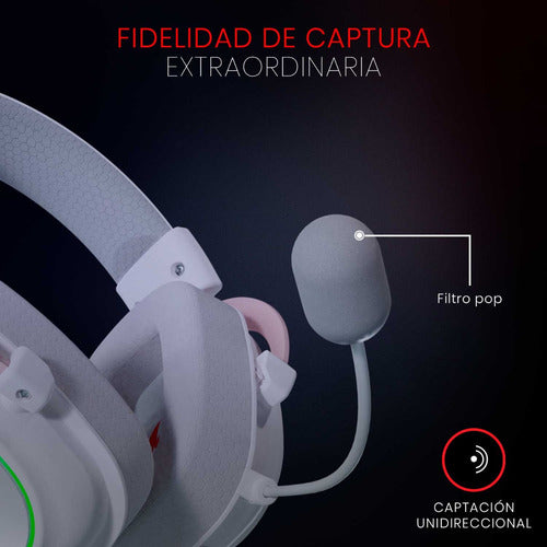 Redragon Audífonos Gamer Zeus X H510 Alám 3.5mm/usb Blanco
