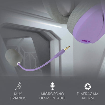 Audífonos Gamer Redragon H848 Ire Pro Inalámbrico, Morado