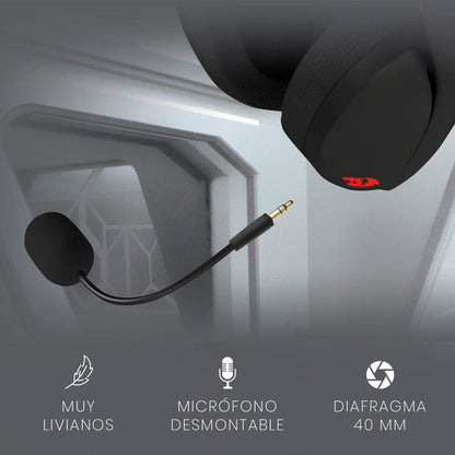 Audífonos Gamer Redragon H848 Ire Pro Bluetooth, Negro