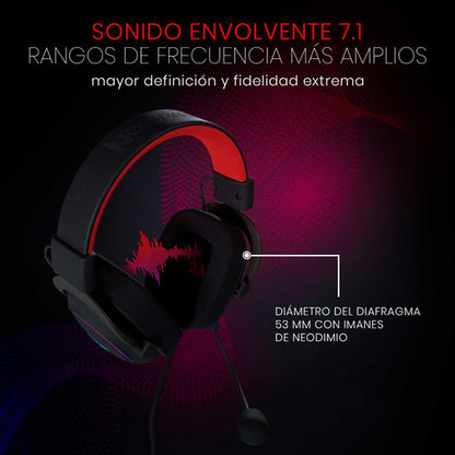 Redragon Audífonos Gamer Zeus X H510 7.1 Alámbrico 3.5mm/usb