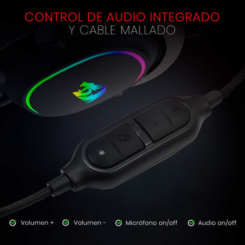 Redragon Audífonos Gamer Zeus X H510 7.1 Alámbrico 3.5mm/usb
