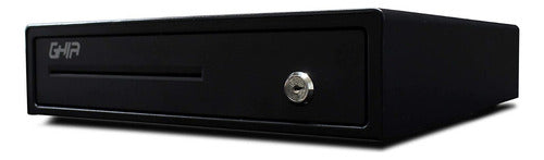 Cajón De Dinero Ghia Gcd481 Con Llave, 4kg, Negro