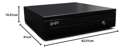 Cajón De Dinero Ghia Gcd581 Con Llave, 5.7kg, Negro