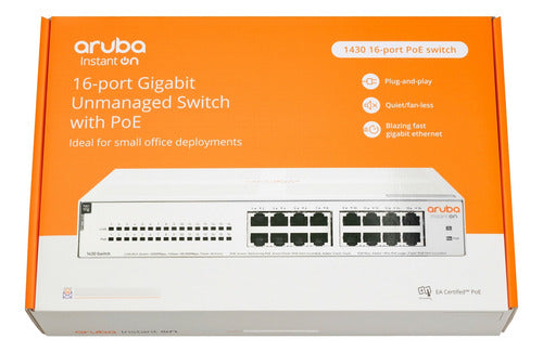Switch Aruba Gigabit Ethernet Instant On 1430 16g 16 Puertos