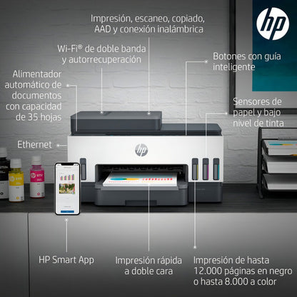 Multifuncional Hp Smart Tank 750 Color Inyección Inalámbrico
