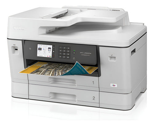 Multifuncional Brother Mfcj6940dw Color Inyección Inalámbric