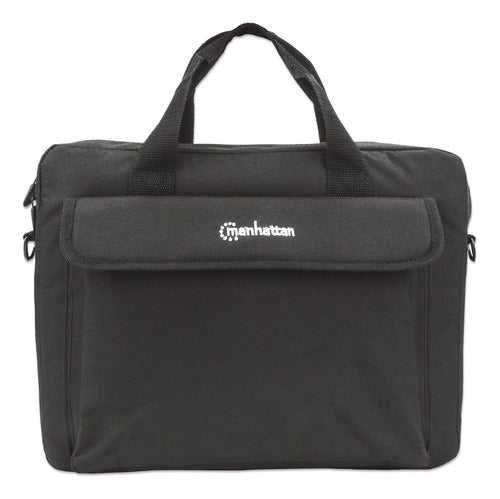 Manhattan Maletín De Poliéster London Para Laptop 14.1  Neg Negro