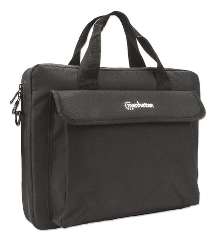 Manhattan Maletín De Poliéster London Para Laptop 14.1  Neg Negro