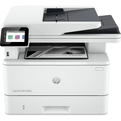 Multifuncional Hp Laserjet Pro Mfp 4103fdw Blanco Y Ne Láser