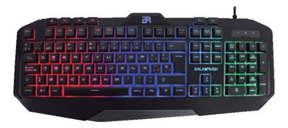 Teclado Gamer Balam Rush Br-929639 Rgb, Alámbrico Español