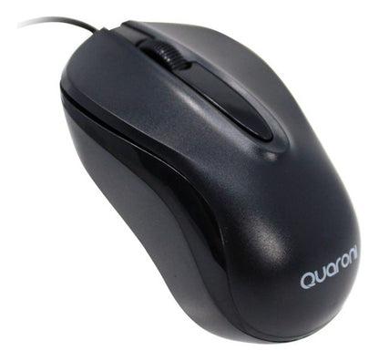 Mouse Quaroni Óptico Maq01n, Alámbrico, Usb, 1200dpi, Negro