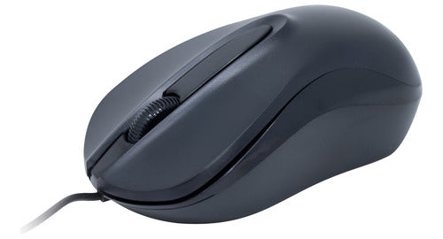 Mouse Quaroni Óptico Maq01n, Alámbrico, Usb, 1200dpi, Negro