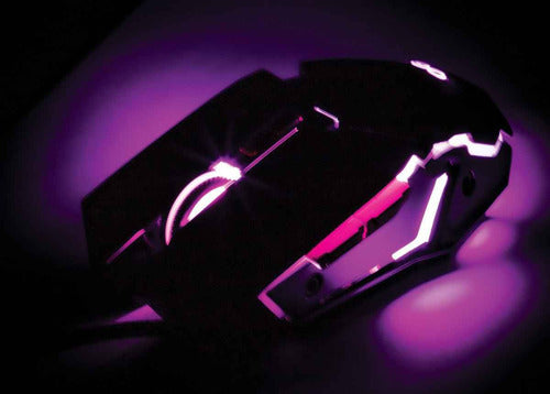 Mouse Gamer Manhattan Óptico, Alámbrico, Usb, 3200dpi Plata Negro/gris