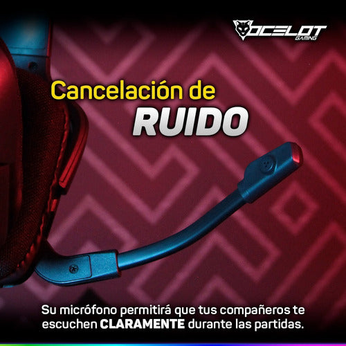 Ocelot Gaming Audífonos Gamer Ogeh02 Alámbrico 2.2m 3.5mm