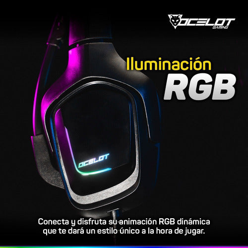 Ocelot Gaming Audífonos Gamer Ogeh02 Alámbrico 2.2m 3.5mm