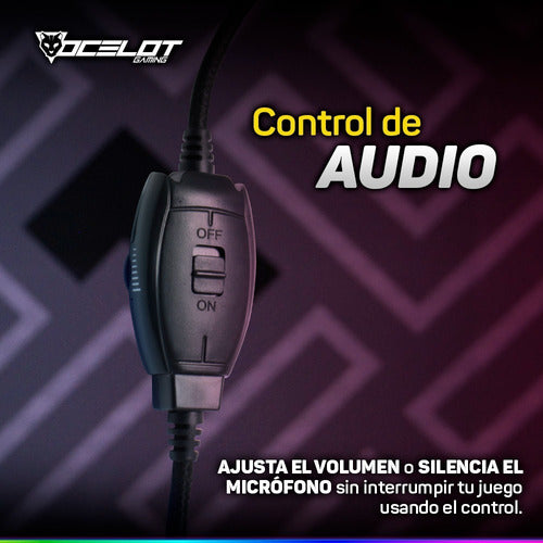 Ocelot Gaming Audífonos Gamer Ogeh02 Alámbrico 2.2m 3.5mm