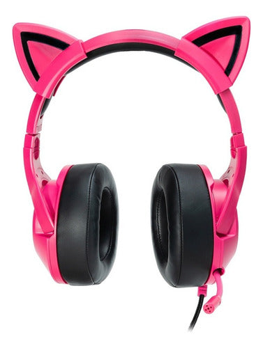 Ocelot Gaming Audífonos Gamer Ogh03 Multiplataforma 3.5 Rosa