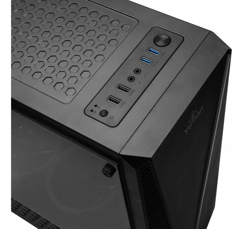 Gabinete Yeyian Crescent Master Ventana Midi Tower Usb 3.0