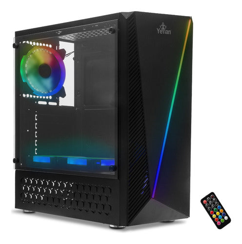 Gabinete Yeyian Crescent Master Ventana Midi Tower Usb 3.0