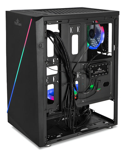 Gabinete Yeyian Crescent Master Ventana Midi Tower Usb 3.0